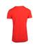A red unisex marl crew neck T-shirt with short sleeves and a plain back.