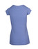 A women's scoop neck t-shirt in a soft blue colour, featuring a fitted design and short sleeves.