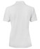 A white ladies' polo shirt featuring a classic collar and short sleeves, designed in a fitted style with a logo.