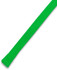 A green drawcord with a textured surface, designed for various clothing accessories.
