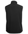 A black three-layer softshell vest featuring a high collar and no visible branding.