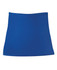 A blue skort with a simple design, featured among bottoms in the skirts category. It has a logo present.