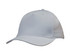 A light grey cap with teardrop perforations and a logo on the side, designed for sports and casual wear.