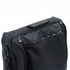 A black picnic basket with a textured exterior and a zippered compartment on top. It has a handle for easy carrying.