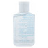 A clear 60ml hand sanitiser gel bottle containing 75% ethyl-alcohol, featuring a white flip-top lid and a logo.
