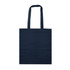 A navy blue tote bag with two long handles and no visible logos or designs.