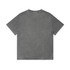 A grey stone wash heavy tee with a classic short-sleeved design and a plain back. Features a small logo.