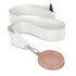 A podium medal with a 50mm round medal attached to a white ribbon. The medal features a smooth, shiny surface.