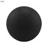 A black lip balm ball with a sleek, circular design and a logo on the surface.