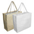 Two extra-large paper bags, one in beige and one in white, featuring gussets and dual handles. Both have logos.