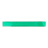 A green PVC soft plastic ruler featuring metric and imperial measurements, with a logo on one side.