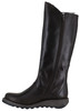 Fly London Mol 2 Womens Zip-Up Leather Wedged Knee High Leg Boots