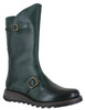 Fly London Mes 2 Womens Wedge Heel Leather Buckle Mid-Calf Boots