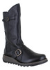 Fly London Mes 2 Womens Wedge Heel Leather Buckle Mid-Calf Boots