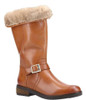 Hush Puppies Bonnie Womens Knee High Lined Zip Up Leather Boots