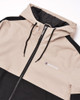 Lambretta Mens Contrast Panel Retro Zip Up Hooded Coat Jacket