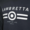 Lambretta Mens Classic Retro Logo Crew Neck Sweat