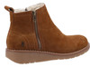 Hush Puppies Libby Womens Wedge Heel Casual Zip-Up Ankle Boots