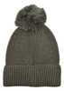 Lambretta Knitted Fleece Turn Up Bobble Skater Style Beanie Hat