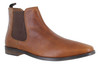 Thomas Crick Addison Mens Classic Leather Dealer Chelsea Ankle Boots