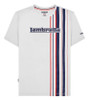 Lambretta Mens Classic Racing Stripe Mod Ska Casual T-Shirts