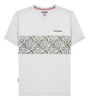 Lambretta Mens Paisley Panel Casual Smart Retro Casual T-Shirt