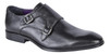 Silver Street Bourne Mens Smart Double Monk Buckle Leather Shoes