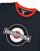 Lambretta Mens Smart Casual Retro SKA Ringer Logo Shirt