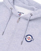 Lambretta Mens Classic Target Logo Full Zip Sweat Hoodie