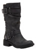Rocket Dog Trumble Womens Zip Up Mid Calf Biker Buckle Boots