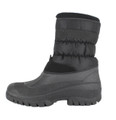 GroundWork LS87 Mens Muckers Mukker Stable Winter Snow Boots, black insulated winter snow boots with rugged sole for traction.