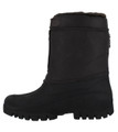 GroundWork Womens Mucker Stable Yard Winter Snow Zip Up/Touch Fasten Boots Wellies, black waterproof winter boots with fur lining, sturdy sole, and zip closure for women.