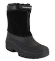 GroundWork Womens Mucker Stable Yard Winter Snow Zip Up/Touch Fasten Boots Wellies, black insulated waterproof winter boots with zip closure and adjustable strap for women.