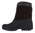 GroundWork LS88 Mens Mucker Stable Yard Waterproof Winter Snow Zip Boots Wellies, black waterproof winter boots with sturdy sole and zip closure designed for cold and snowy weather.