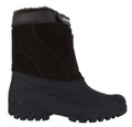 GroundWork LS88 Men's Mucker Stable Yard Waterproof Winter Snow Zip Boots Wellies, black waterproof winter snow boots with zip closure and rugged sole for durability and warmth.