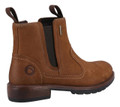Cotswold Laverton Womens Waterproof Classic Pull On Leather Ankle Boots, brown leather ankle boots with pull-on design and waterproof features.