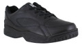 Sports Gaudi Mens Leather Lace Up/Touch Fasten Trainers Shoes, black leather sports shoes with lace-up closure and touch fasten strap for men.