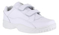 Sports Gaudi Mens Leather Lace Up/Touch Fasten Trainers Shoes, white sporty men's sneakers with velcro and lace up closure.