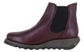 Fly London Salv Womens Wedged Heeled Chelsea Leather Ankle Boots