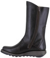 Fly London Mes 2 Womens Wedge Heel Leather Buckle Mid-Calf Boots