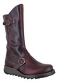 Fly London Mes 2 Womens Wedge Heel Leather Buckle Mid-Calf Boots
