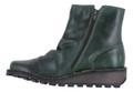 Fly London Mon Womens Wedge Heel Zip-Up Chelsea Leather Ankle Boots