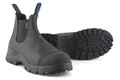 Blundstone 910 Mens Pull On Chelsea Safety Work S3 Steel Toe/Midsole Boots, rugged slip-on steel toe work boots with reinforced soles and durable construction for safety and protection.
