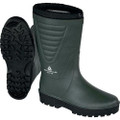 Delta Plus Frost Mens Warm Fleece Lined Wellington Boots, dark green waterproof boots with rugged soles and fleece lining for warmth.