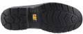 Caterpillar Striver Bump Cap Mens Safety Steel Toe/Midsole S3 Boots, black industrial work boot with durable rubber sole for safety and protection.