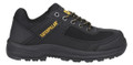 Caterpillar Elmore Mens Safety Steel Toe/Midsole S1P Work Trainers, black safety work shoes with durable construction and steel toe protection.
