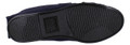 Lambretta Mens British Hand Made Leather Paisley Lined Moccasin Slippers, black slip-on slippers with a textured rubber sole for comfort and durability.