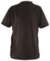 DeWalt Performance PWS Mens Wicking Casual Work T-Shirt, black short sleeve athletic shirt designed for comfort and moisture-wicking during work or casual activities.