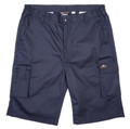 Himalayan Mens Basic Work Trade Cargo Pockets Shorts, navy blue casual shorts with multiple cargo pockets.