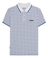 Lambretta All Over Geometric Mens Smart Classic Retro Polo Shirt